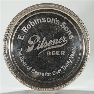 E. Robinsons Sons Pilsener Beer Etched Plated Tray