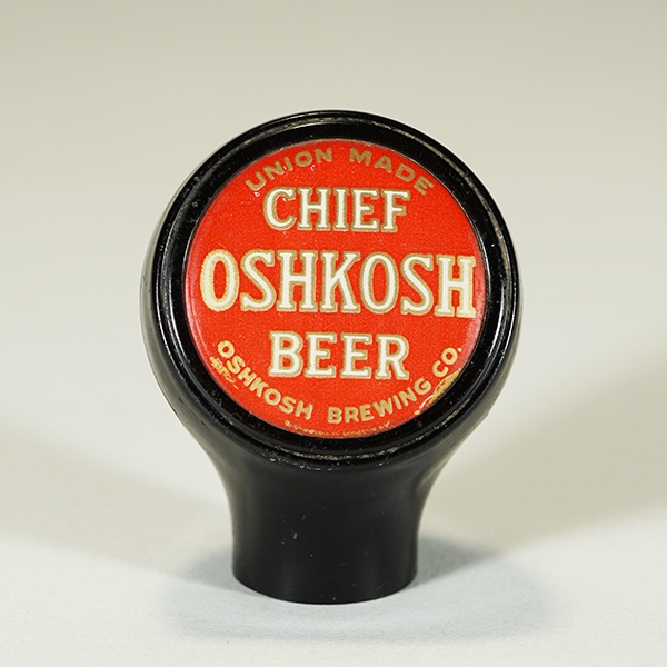 NABA LOT- Chief Oshkosh Beer Ball Knob TOUGH 1877