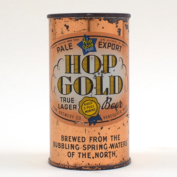 Hop Gold Beer Opening Instruction Flat Top 83-21