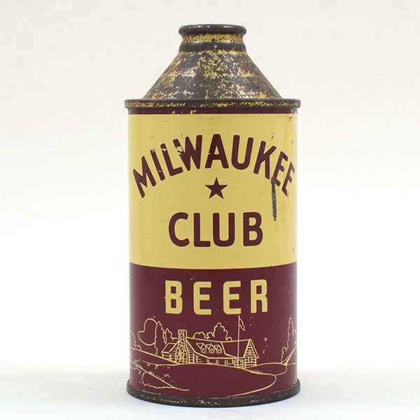 Milwaukee Club Beer Cone Top 173-2 GOLF COURSE SCENE