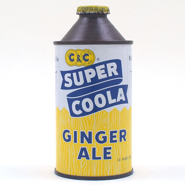 C and C Super Coola Ginger Ale Soda Cone Top