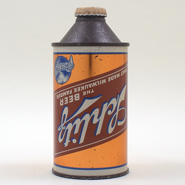 Schlitz Beer Upside Down Label Cone Top 183-28