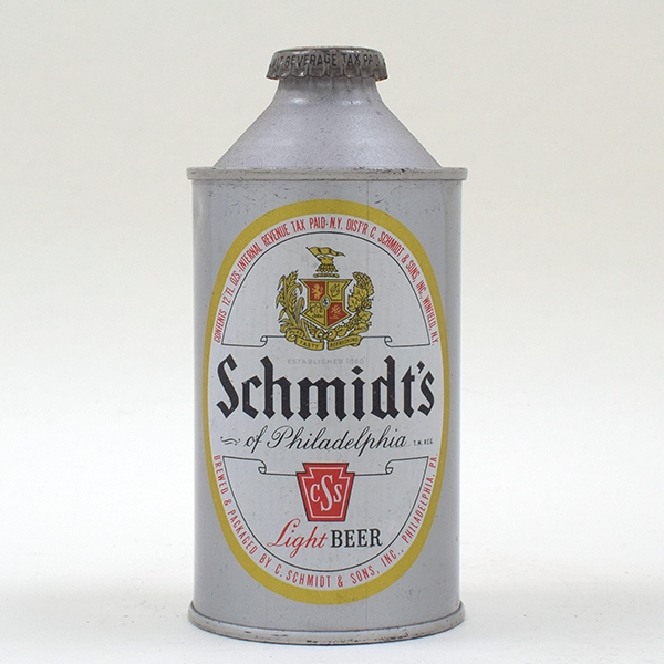 Schmidts Beer Flat Bottom Cone Top UNLISTED