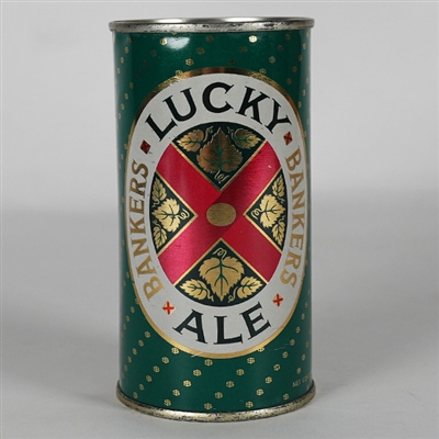 Lucky Bankers Ale 11 OZ Flat Top MINTY