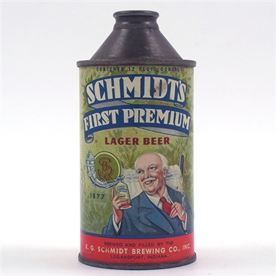 Schmidts First Premium Beer Cone Top 183-32