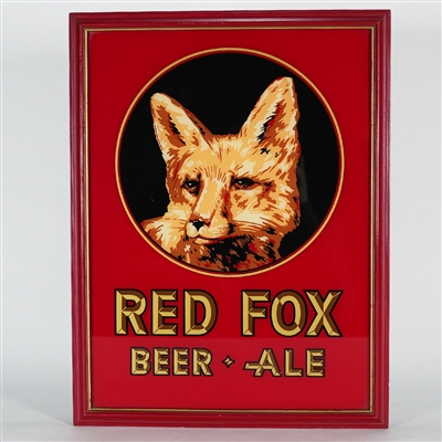 Red Fox Beer & Ale ROG Advertising Sign Rare