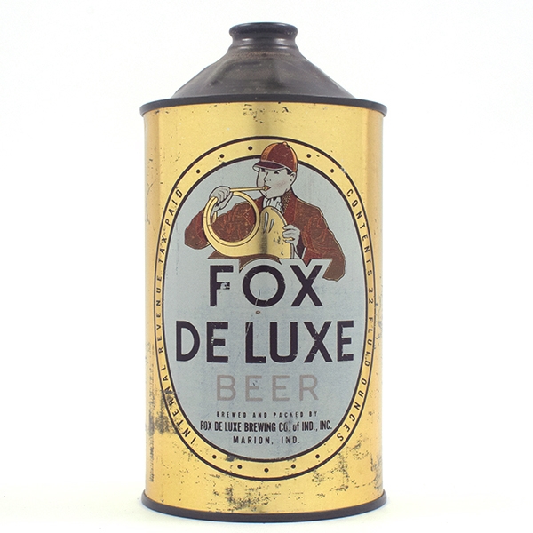 Fox De Luxe Beer Quart Cone Top MARION 209-15