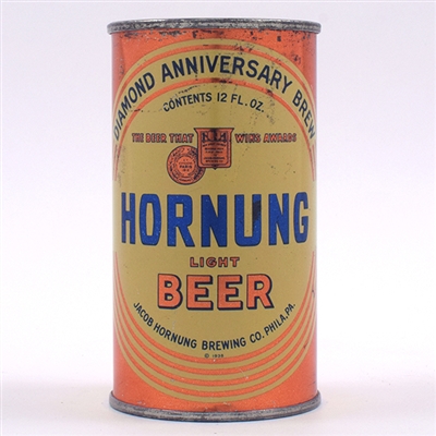 Hornung Beer Opening Instruction Flat Top 83-37