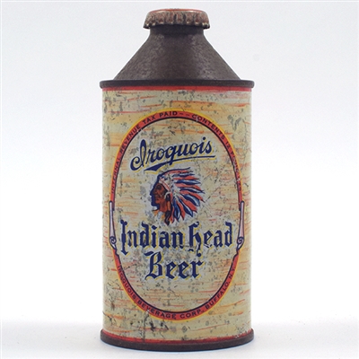 Iroquois Indian Head Beer Cone Top 170-10