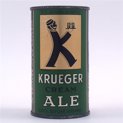 Krueger Ale Opening Instruction Flat Top TOOTHED SEAM 89-27