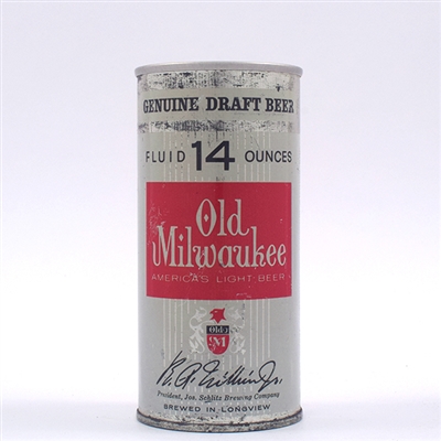 Old Milwaukee Draft 14 OZ Pull Tab LONGVIEW 1968 159-6