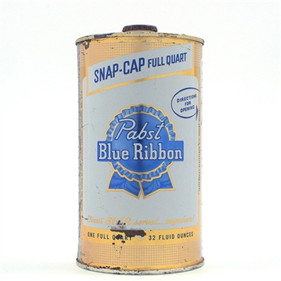 Pabst Blue Ribbon Beer Quart Cone Snap Cap MILWAUKEE 217-3