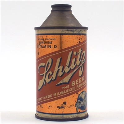 Schlitz Vitamin D Beer Cone Top 183-26
