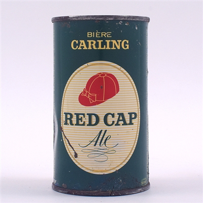 Carlings Red Cap Ale Canadian Flat Top RARE