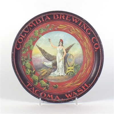 Columbia Brewing Pre-Prohibition Tray RARE 10 INCH SHONK