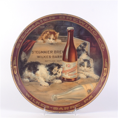 Stegmaier  Pre-Prohibition Serving Tray KITTENS