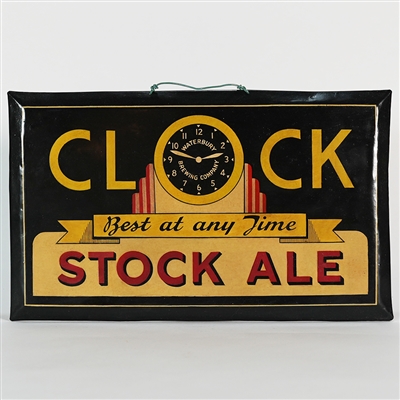 Clock Stock Ale Best Any Time Tin Sign