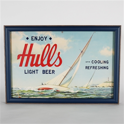 Hulls Light Beer Cooling Refreshing Sail Boat Lighthouse Sign