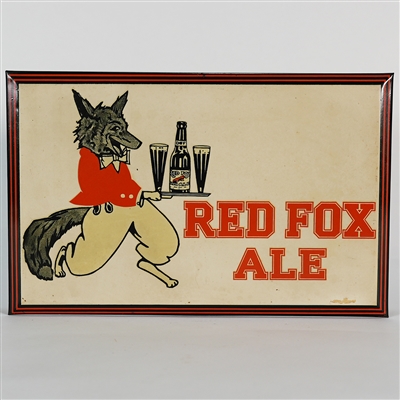 Red Fox Ale TOC Advertising Sign RARE