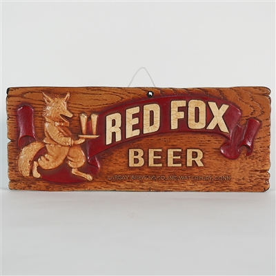 Red Fox Beer Composite Sign RARE