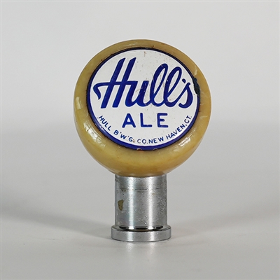 Hulls Ale White Ball Tap Knob