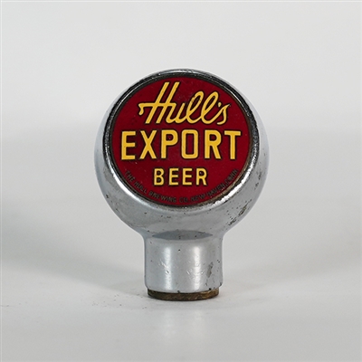 Hulls Export Beer Red Chrome Ball Tap Knob