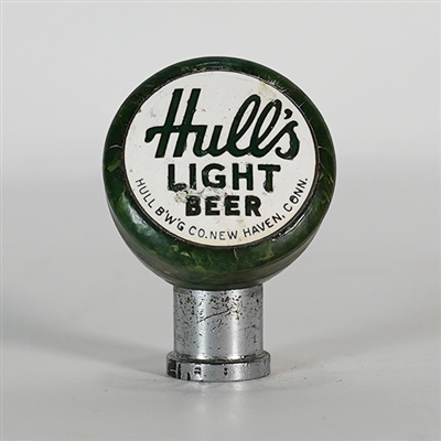Hulls Light Beer Green Bakelite Ball Tap Knob