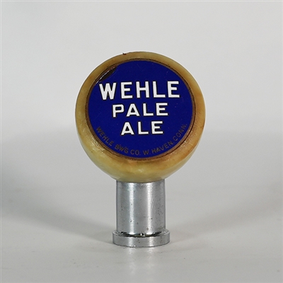 Wehle Pale Ale White Bakelite Torpedo Tap Knob