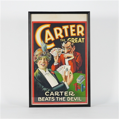 Carter Great Beats The Devil Lithograph IMPECCABLE