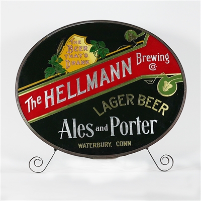 Hellmann Lager Beer Ales Porter Pre-proh ROG Sign RARE