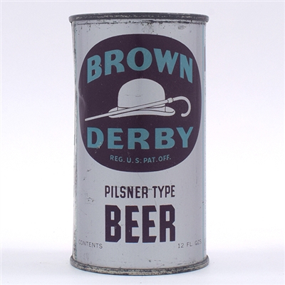 Brown Derby Beer Opening Instruction Flat Top HUMBOLDT 42-7