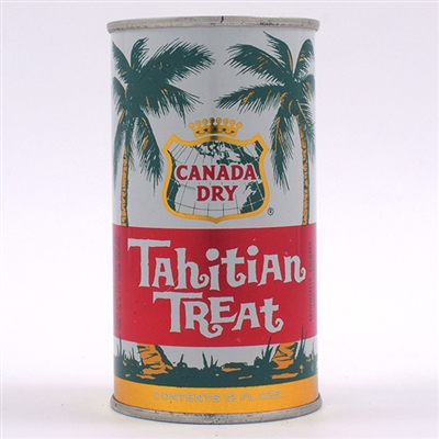 Canada Dry Tahitian Treat Soda Flat Top METALLIC