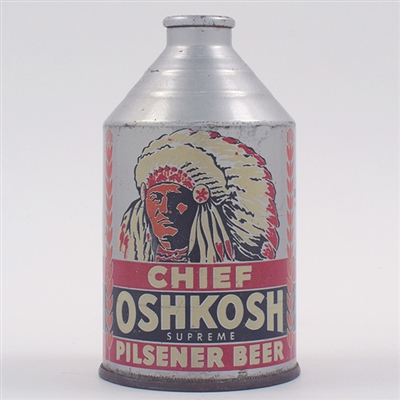 Chief Oshkosh Beer Crowntainer Cone Top SWEET 192-25