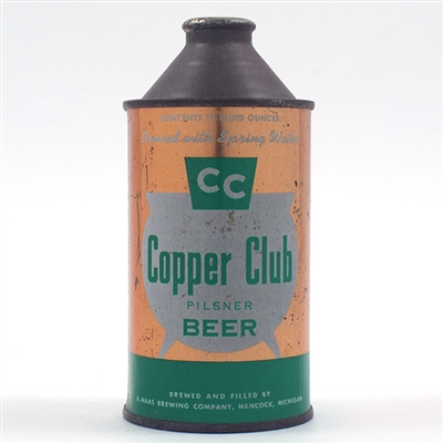 Copper Club Beer Cone Top HAAS 158-13