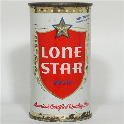 Lone Star Beer Flat Top RED TEXT 92-13
