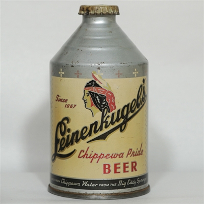 Leinenkugels Beer Crowntainer YELLOW CHIPPEWA-PRIDE BEER 196-28