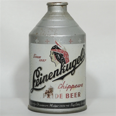 Leinenkugels Beer Crowntainer WHITE CHIPPEWA PRIDE-BEER 196-27