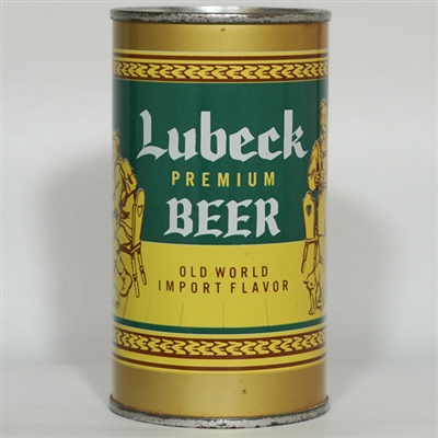 Lubeck Premium Beer Flat Top ENAMEL SHARP 92-18