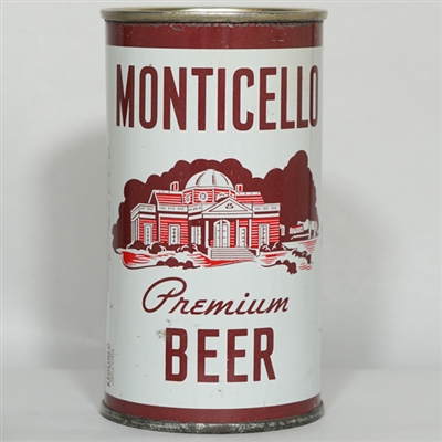 Monticello Premium Beer Flat Top 100-25