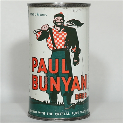 Paul Bunyan Beer Flat Top GREEN TRIM ACCO 112-26
