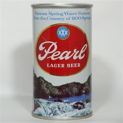 Pearl Lager Beer Flat Top STRAIGHT SEAM 113-4