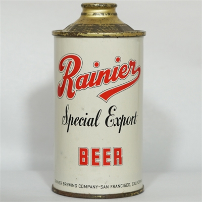 Rainier Special Export Beer Cone Top 180-12
