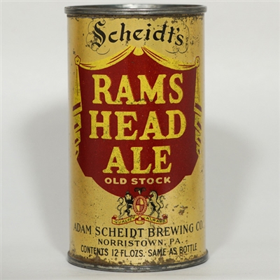 Scheidt Rams Head Ale OI Flat Top 118-33