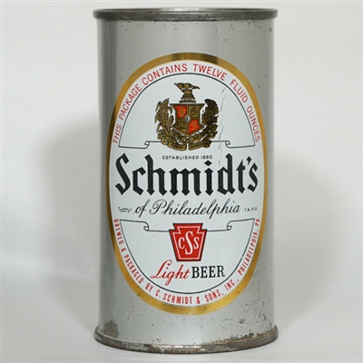 Schmidts Light Beer Flat Top MARYLAND TAX TOP 131-30