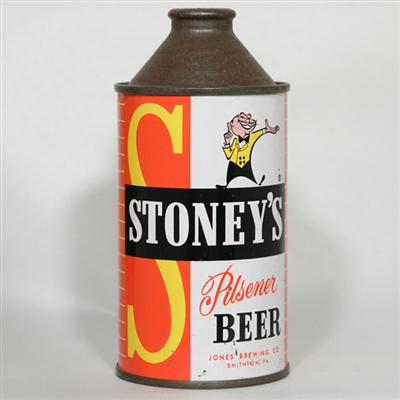 Stoneys Pilsner Beer Cone Top VERY NICE 186-10