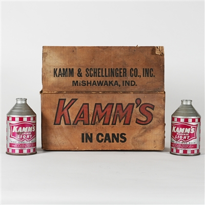 Kamms Cans Carton and TWO CROWNTAINER 196-2