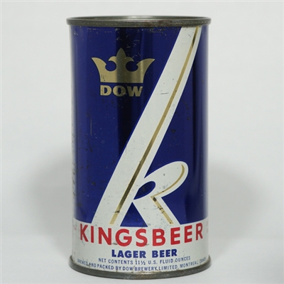 Dow Kings Beer Lager Beer Flat Top MANDATORY TWO LINES 