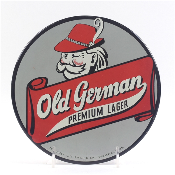 Old German Beer 1950s Button Sign