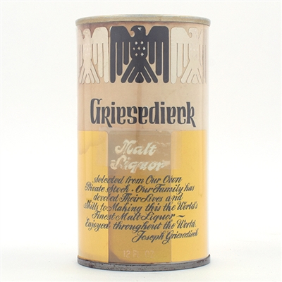 Griesedieck Malt Liquor Paper Label Mock-up Pull Tab UNLISTED