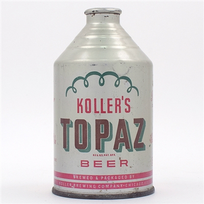 Kollers Topaz Beer Crowntainer Cone Top IRTP 196-16